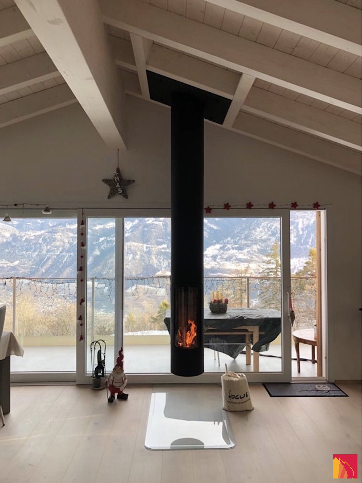 Cheminée Focus Slimfocus suspendue - Carron-Lugon