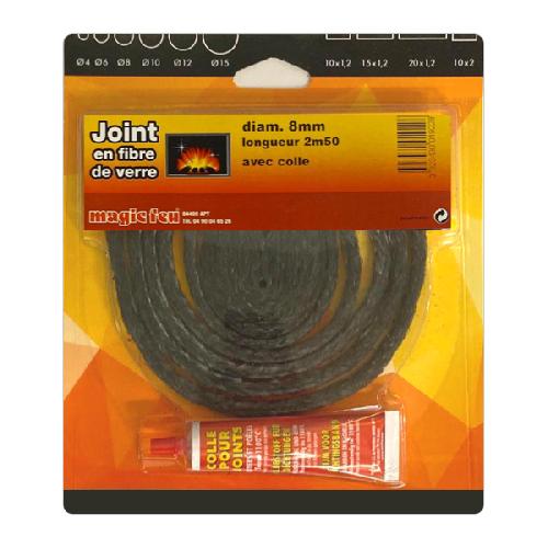 Joint rond Ø8mm pour cheminées, poêles et inserts - Carron-Lugon