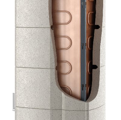 Sur le T-LINE PLUS un AQUA MODULE est inséré entre le bloc d’accumulation et l’habillage extérieur.