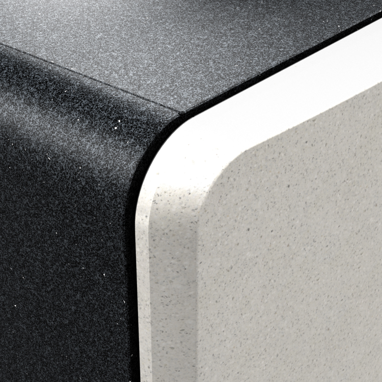 Les bords arrondis et polis avec soin confèrent une élégance moderne et intemporelle à la fois.