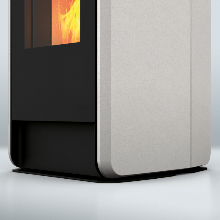 Grâce à la technologie eco2, on a seulement besoin d’ouvrir la porte, de charger le poêle, de l’allumer, et de profiter de la vie.