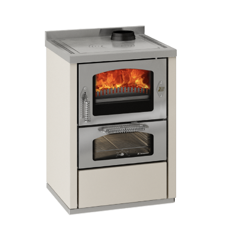 Estufa Domino D6 marfil