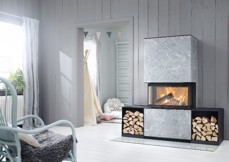 Contura i51T avec rangement bois