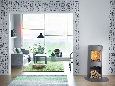 Contura 510 cinzento - Porta em ferro fundido, tabuleiro superior em ferro fundido