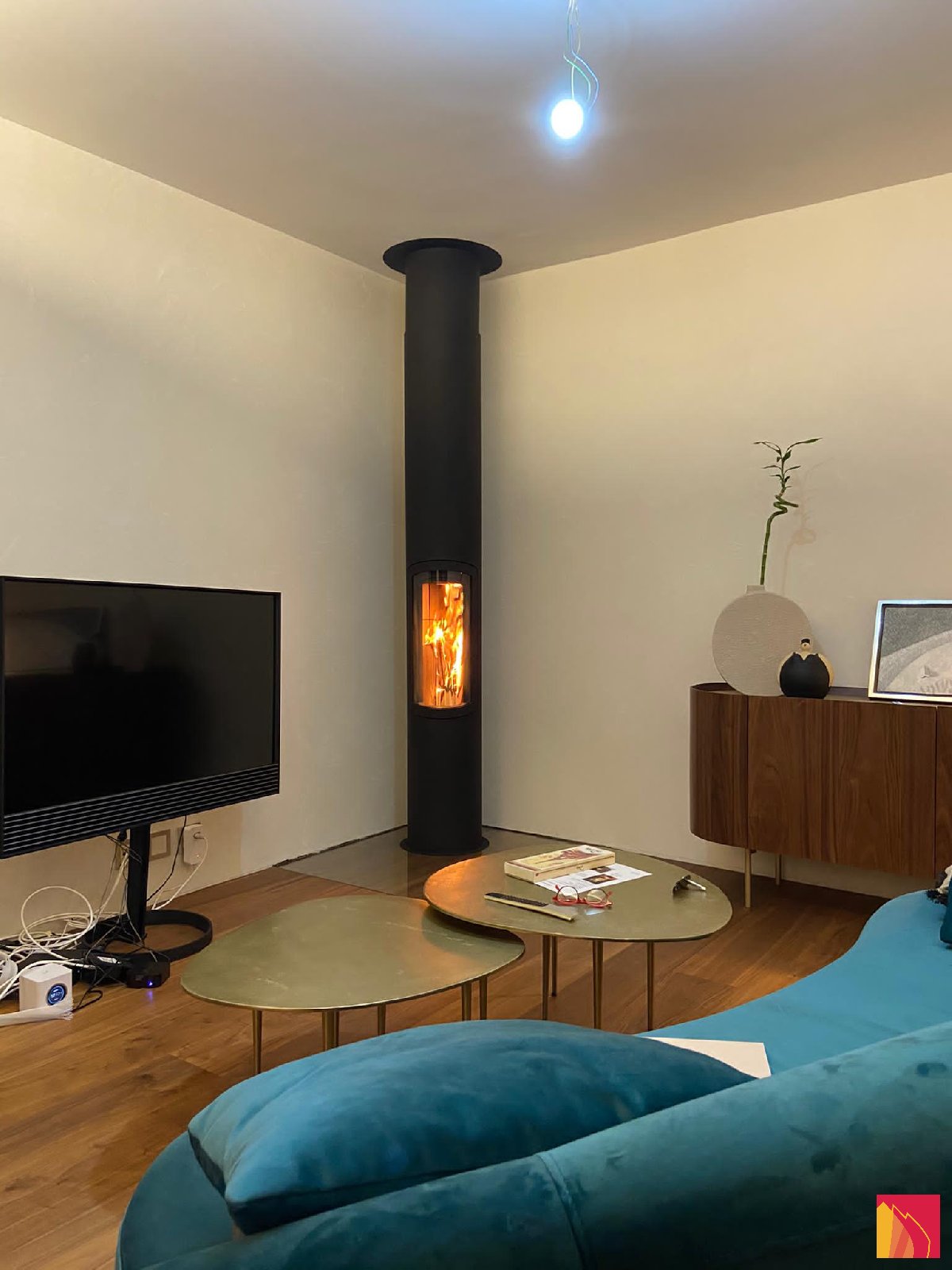 Cheminée Focus Slimfocus sur pied - Carron-Lugon