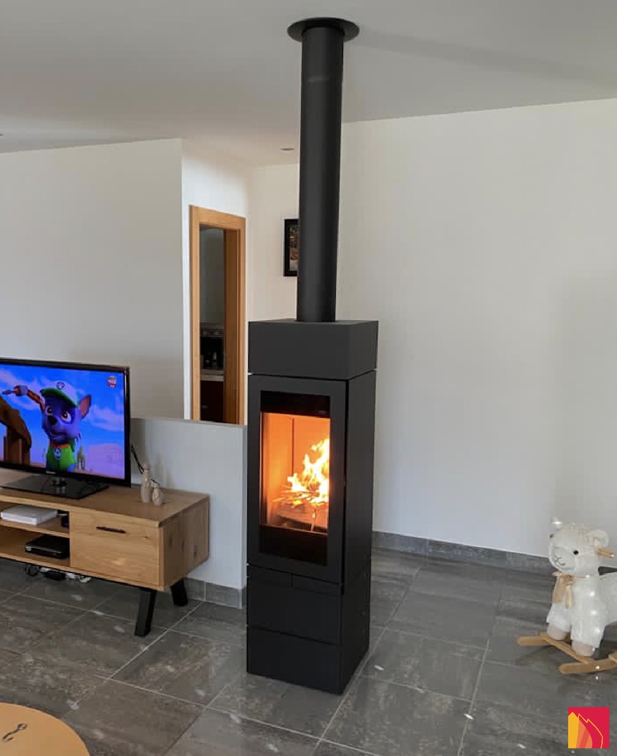 Poêle à bois Skantherm Elements front - Carron-Lugon