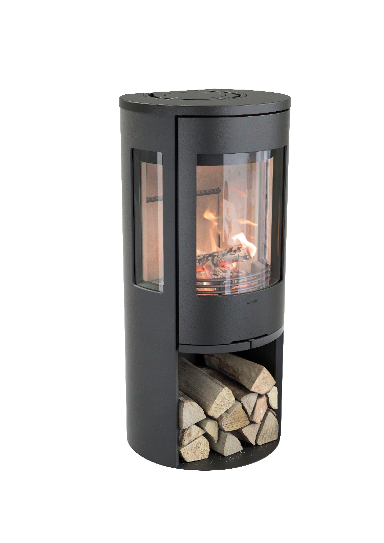 Contura 556 noir - Porte en fonte, plateau en fonte