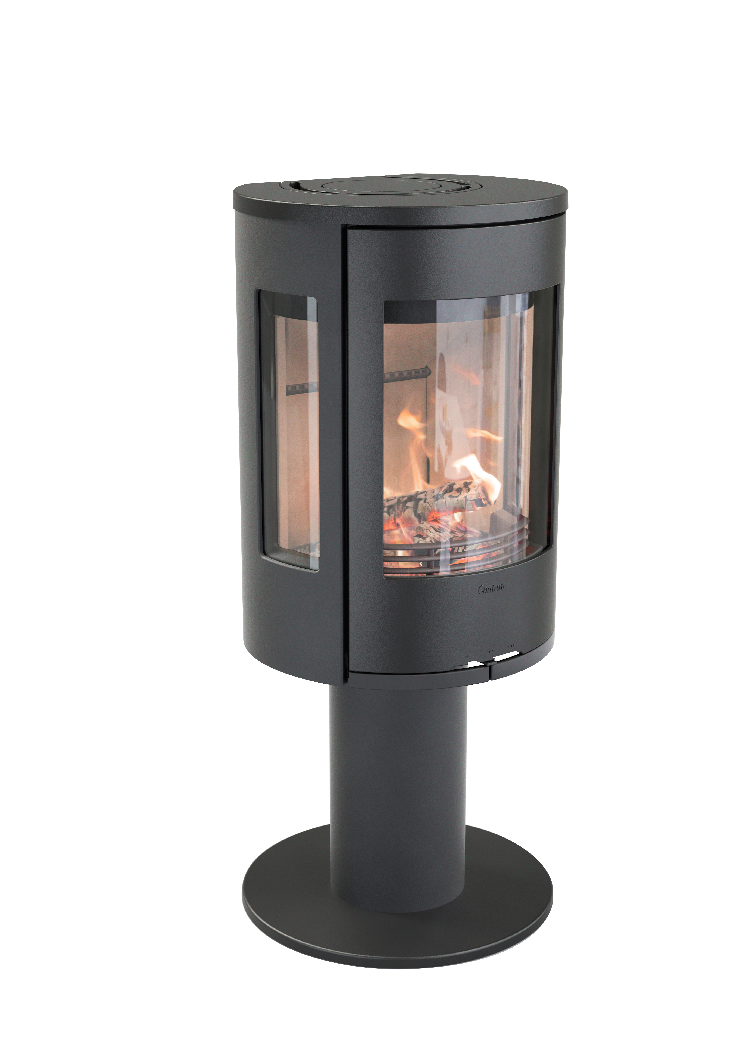 Contura 586 noir - Porte en fonte, plateau en fonte