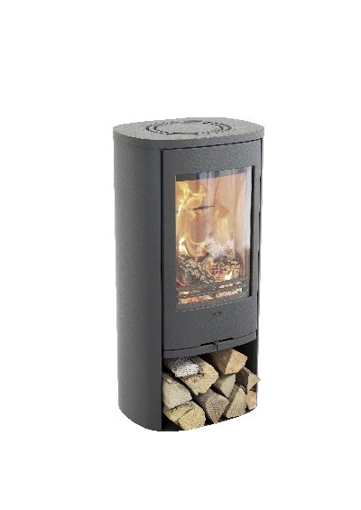 Contura 810 grigio - Anta in ghisa, piastra superiore in alluminio laccato
