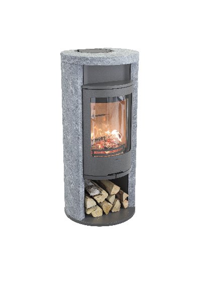 Contura 620T cinza - Porta de ferro fundido