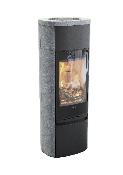 Contura 890T noir avec porte en verre