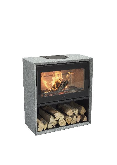 Contura 320T avec porte en verre