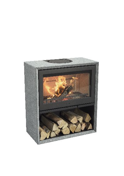 Contura 320T avec porte en fonte