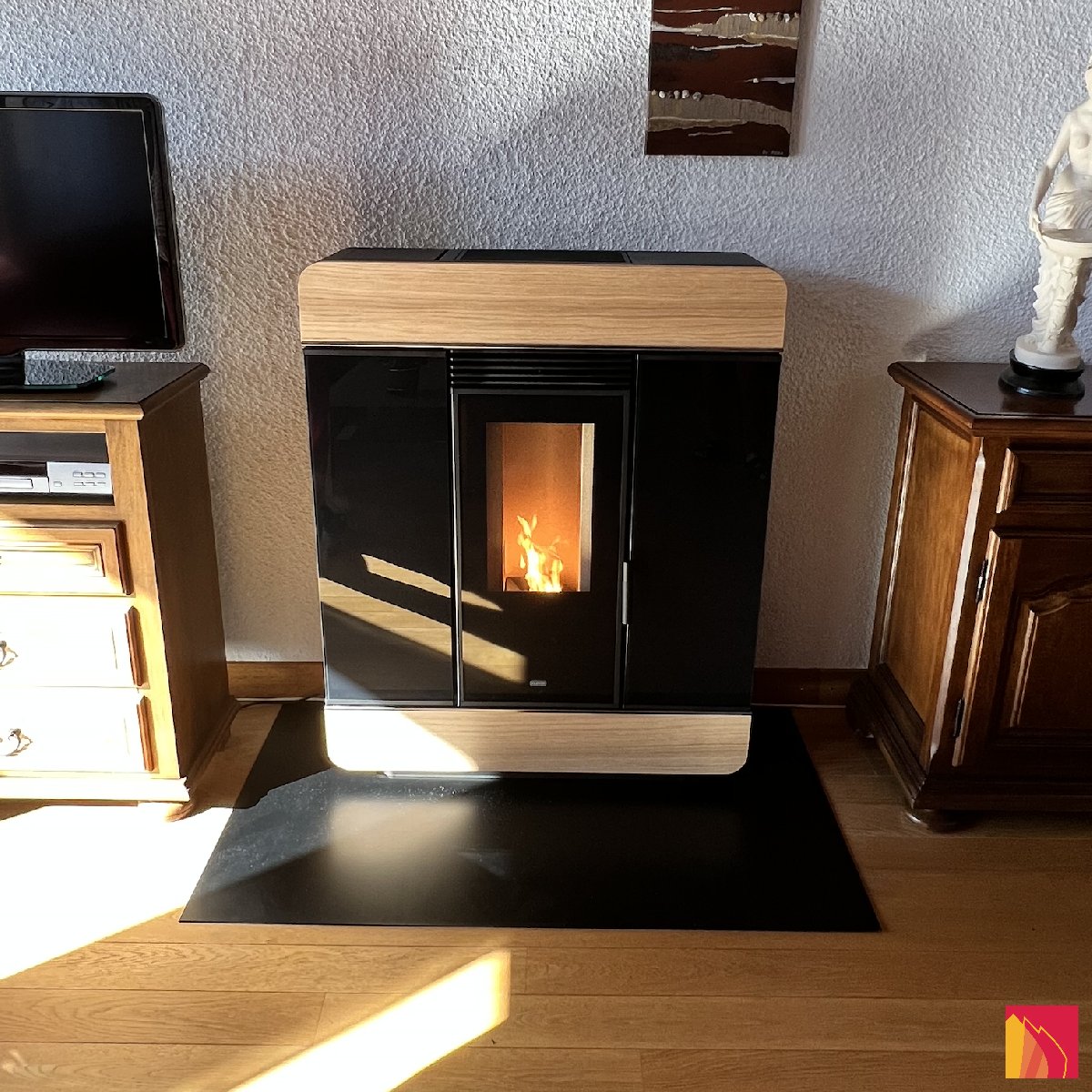 Poêle à pellets Klover Diva Wood Rovere - Carron-Lugon