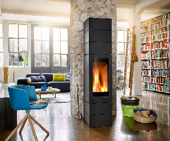 Holzofen Skantherm Elements 400 front